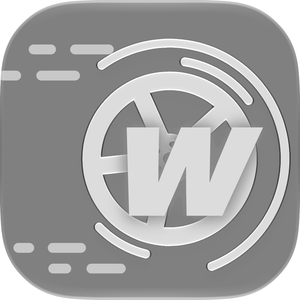 Wheelbase iOS app icon in Clear Light appearance