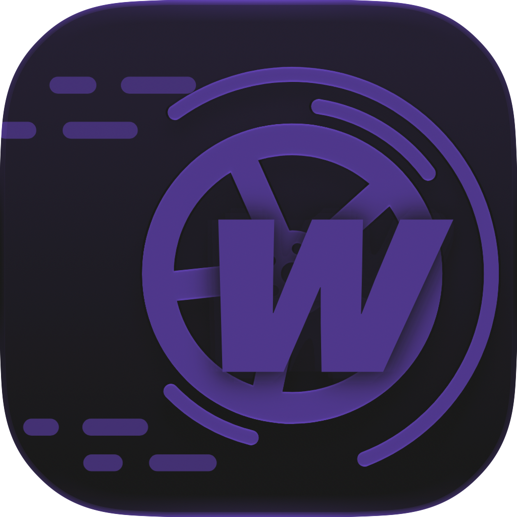 Wheelbase iOS app icon in Tinted Dark appearance